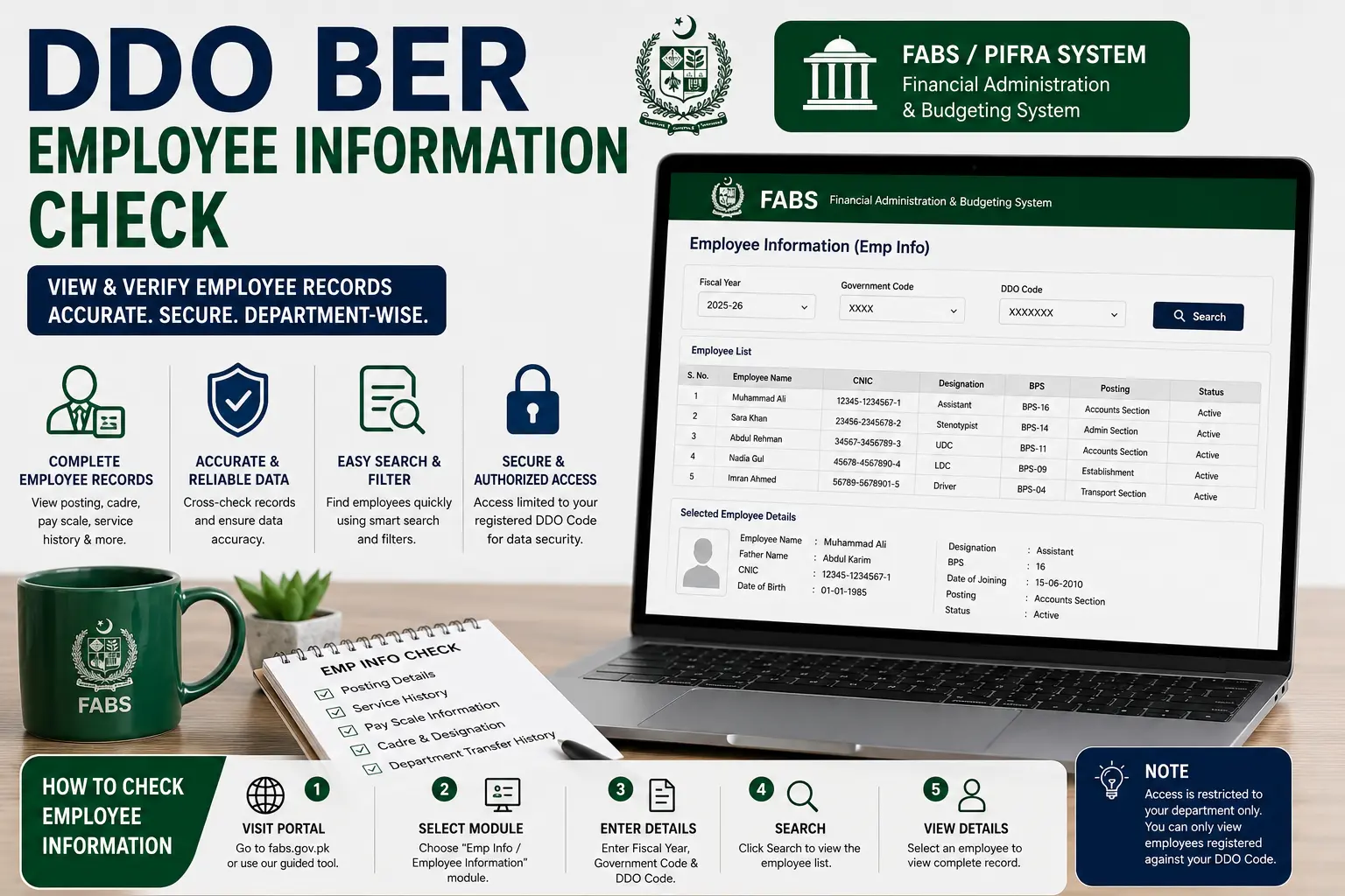DDO BER Employee Information Check